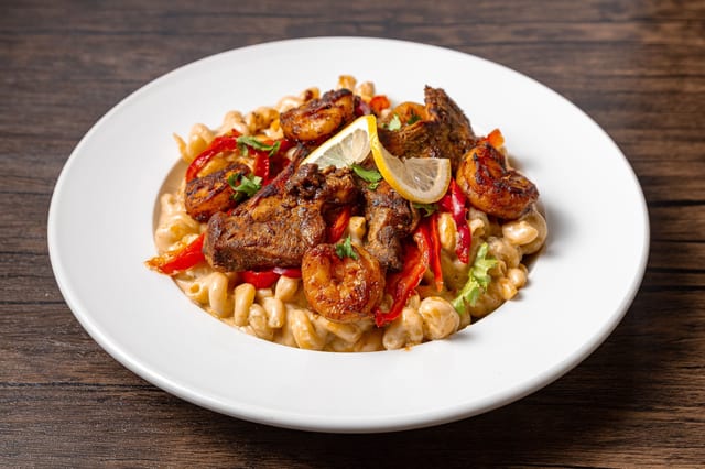 Rasta Pasta Shrimp.